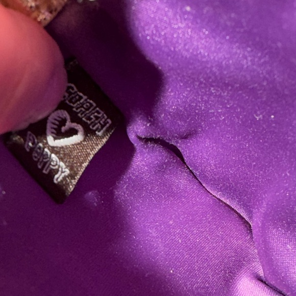 Coach Poppy Storypatch Glam Black & Gold Rare Limited Edition Wristlet - Picture 5 of 6